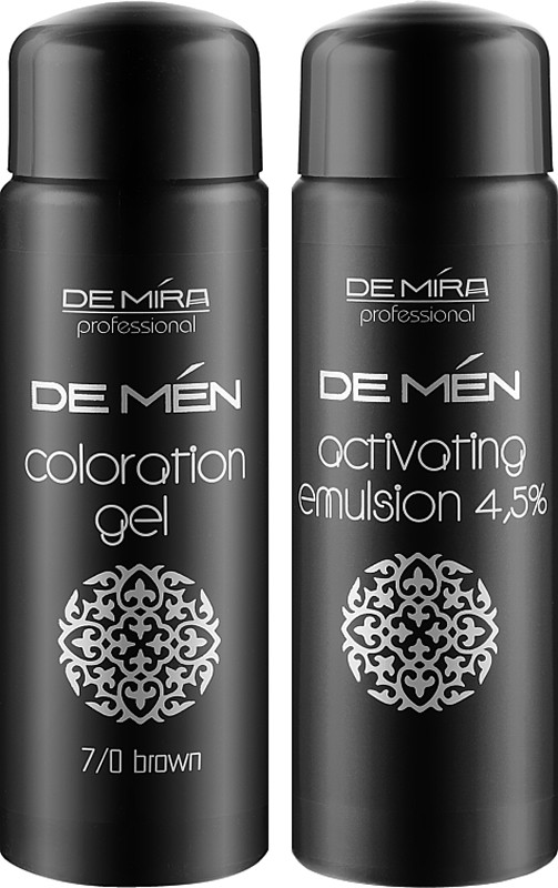 Система для камуфляжу сивини волосся та бороди 7/0 DeMen Barber Color DEMIRA Professional, 2х60 мл на beauty-prof.com Фото 2 Система для камуфляжу сивини волосся та бороди 7/0 DeMen Barber Color DEMIRA Professional, 2х60 мл Фото 2