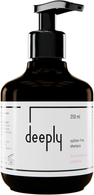 Шампунь для волосся безсульфатний Sulfate-free Shampoo Deeply, 250 мл