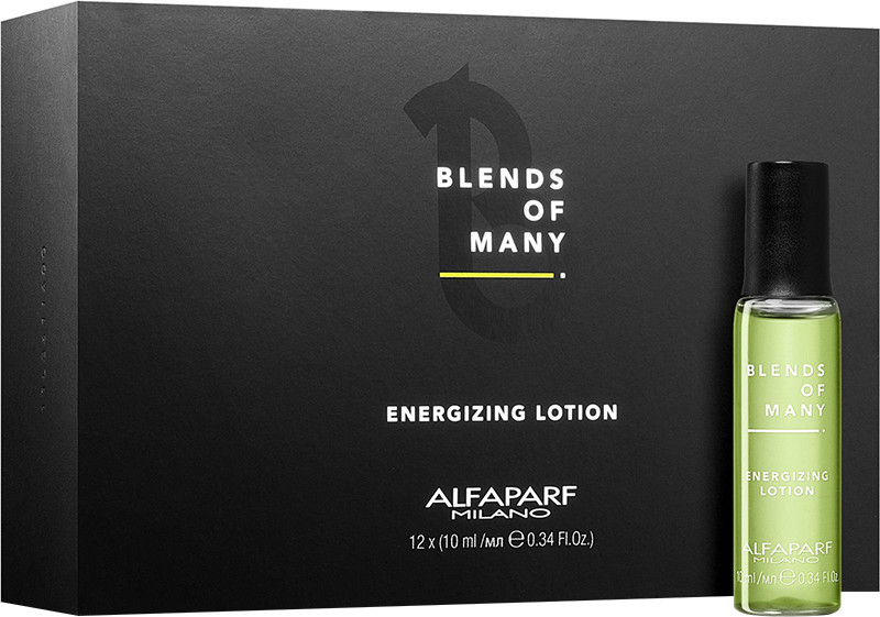 Лосьон энергетический для волос в ампулах Blends Of Many for Men Alfaparf 12*10 мл  Фото 2 