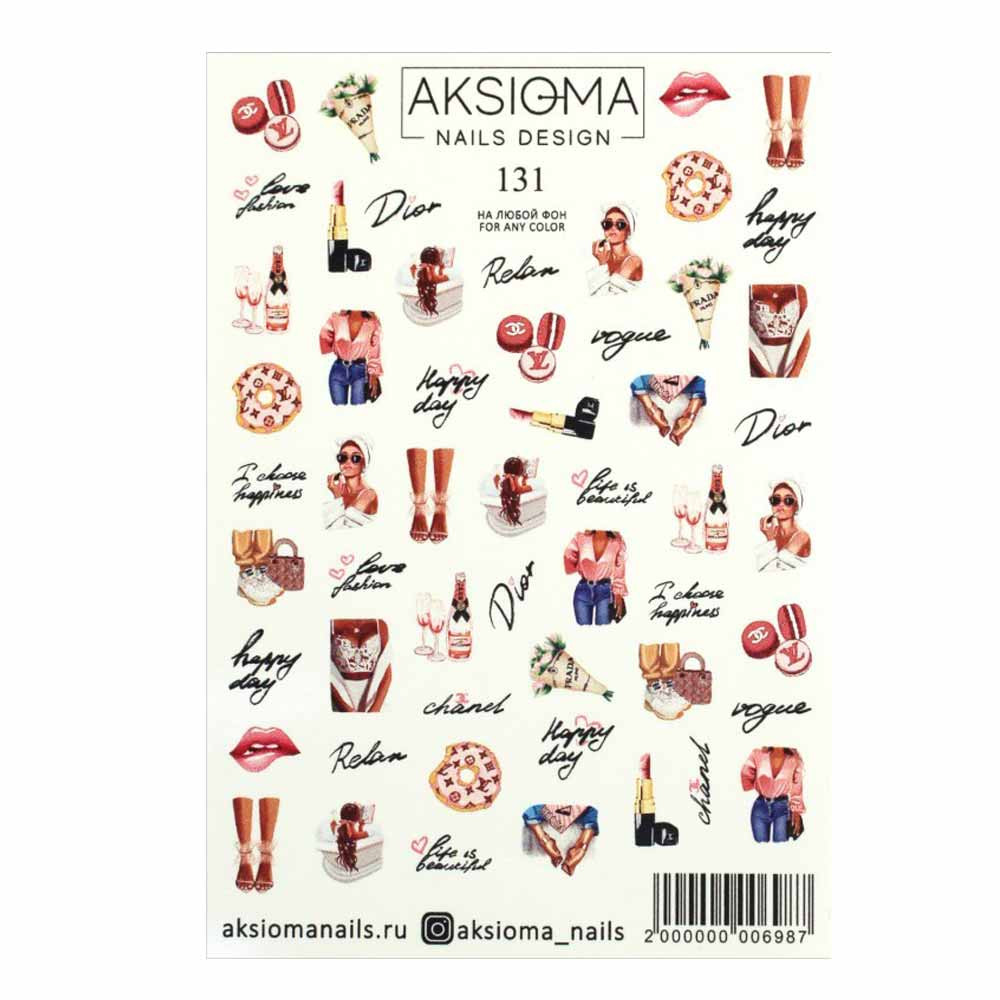 Слайдер-дизайн для ногтей 131 Aksioma