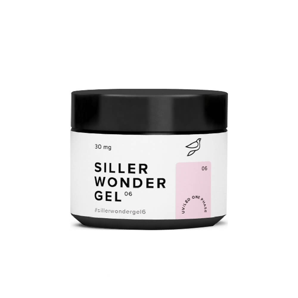 Гель для ногтей UV/LED One Phase Wonder Gel № 6 Siller, 30 мл