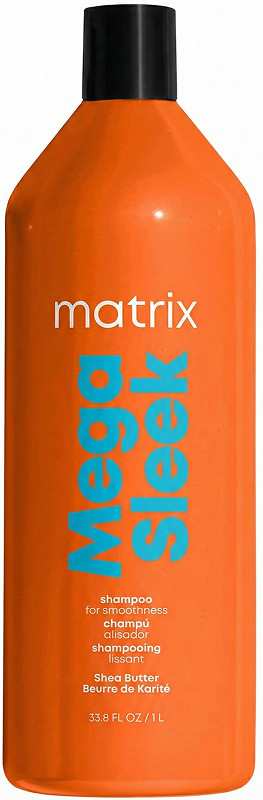 Шампунь для гладкості неслухняного волосся з маслом ши Mega Sleek Matrix, 1000 мл