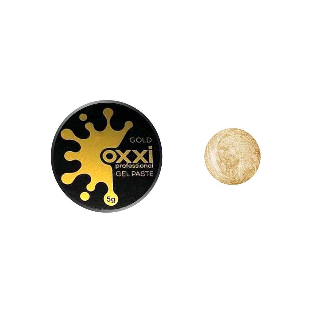 Гель-паста для нігтів золото 5 мл Oxxi