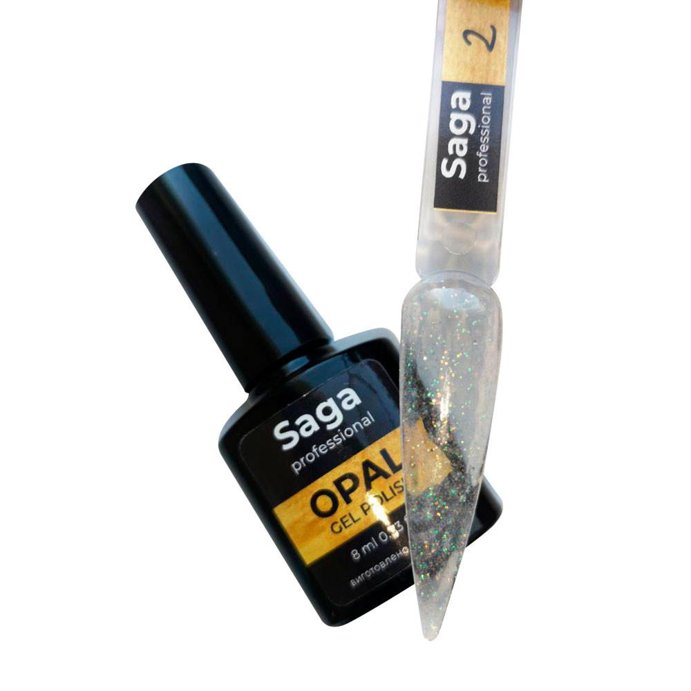 Гель-лак Opal №2 Saga Professional, 8 мл