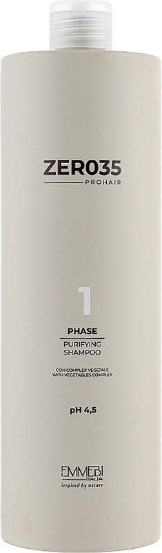 Шампунь безсульфатный Фаза-1 Pro Hair Purifying Shampoo pH 4,5 Emmebi, 1000 мл