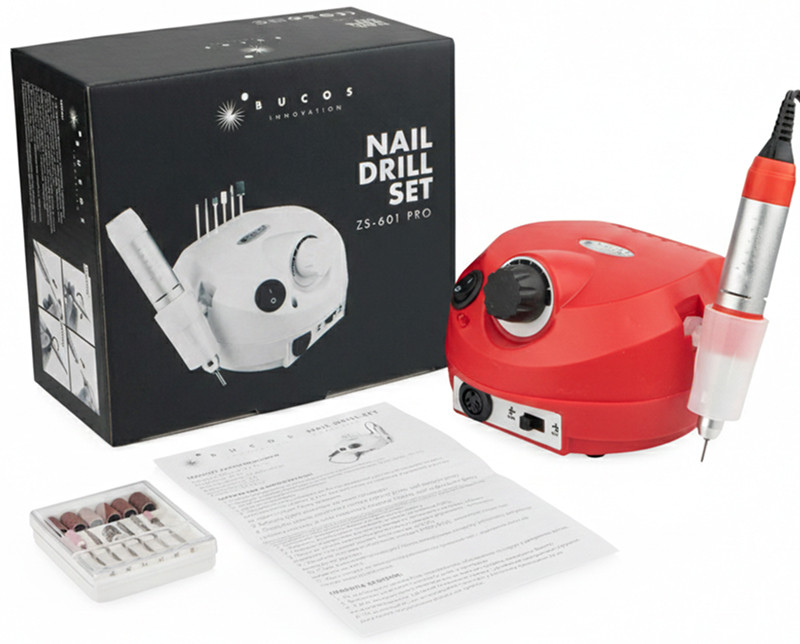 Фрезер для манікюру Bucos ZS-601 Pro Red на beauty-prof.com Фото 7 Фрезер для манікюру Bucos ZS-601 Pro Red Фото 7