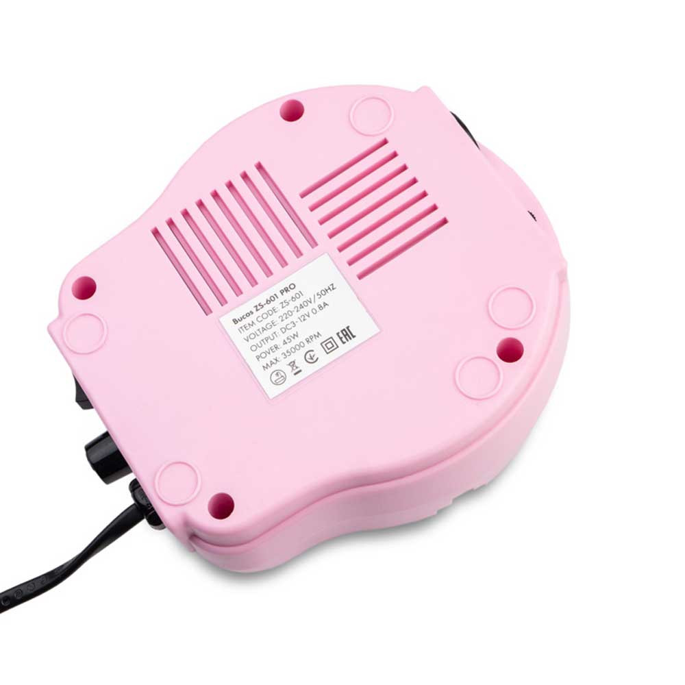 Фрезер для манікюру Bucos ZS-601 Pro Pink (35000/45W)  Фото 6 