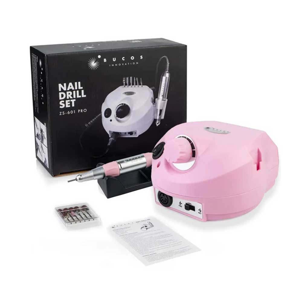 Фрезер для манікюру Bucos ZS-601 Pro Pink (35000/45W)  Фото 7 