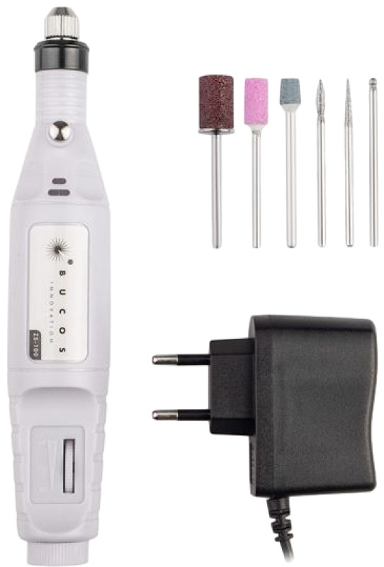 Фрезер-ручка для манікюру Bucos ZS-100 (20 000 об.) White на beauty-prof.com Фрезер-ручка для манікюру Bucos ZS-100 (20 000 об.) White