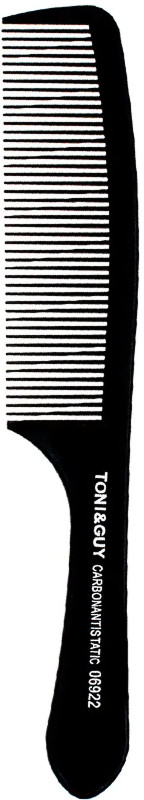 Гребень для волос T&G с ручкой Carbon 06922 YRE