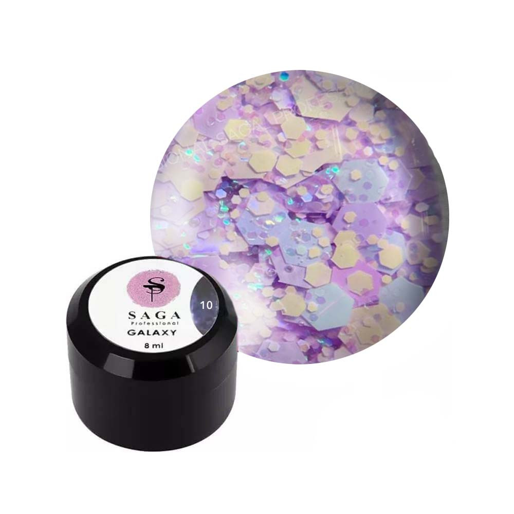 SAGA professional Galaxy glitter для нігтів 8 ml 1