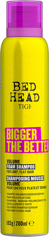 Шампунь-пінка для об'єму волосся Bigger Better Volume Foam Shampoo TIGI, 200 мл 