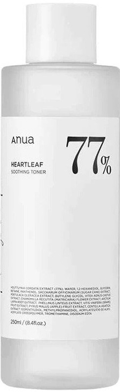 Тонер успокаивающий для проблемной кожи Heartleaf 77% Soothing Toner Anua, 250 мл
