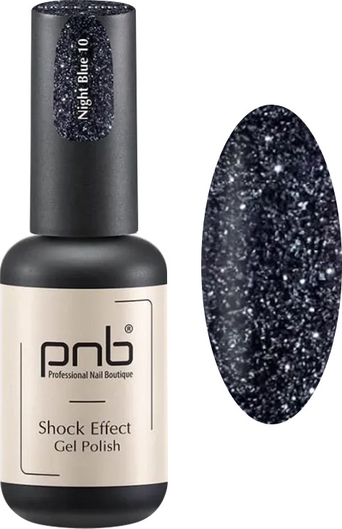 Гель-лак світловідбивний SHOCK EFFECT PNB 10 Night Blue 8 мл