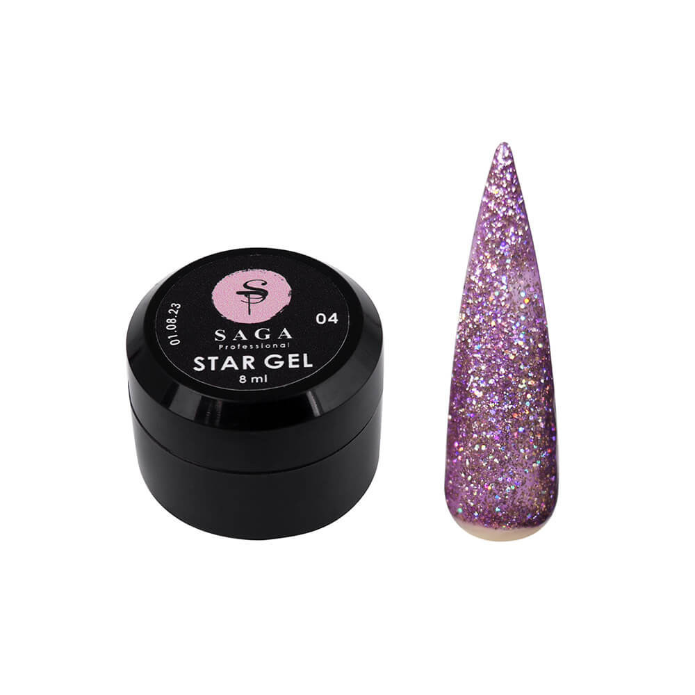 Зірковий гель №4 Saga Professional, 8 мл
