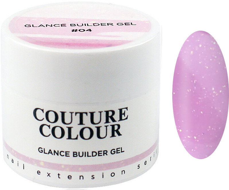 Гель для нарощування нігтів із шимером Builder Gel Glance 04, 15 мл