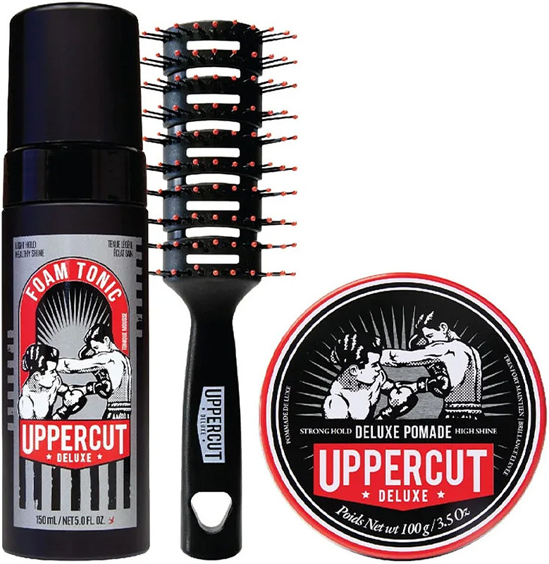 Набор для укладки волос Deluxe Pomade Foam Tonic Trio Uppercut
