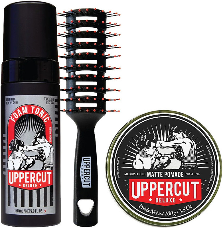 Набор для укладки волос Matte Pomade Foam Tonic Trio Uppercut 
