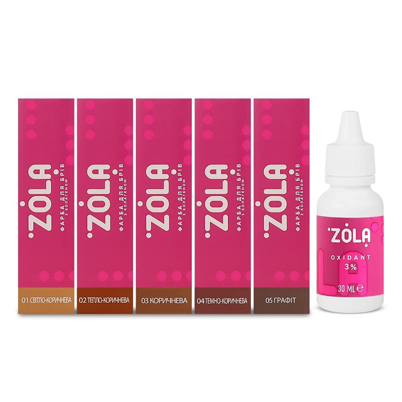 NEW! Набор красок с окислителем New Innovative Colouring System ZOLA  Фото 2 