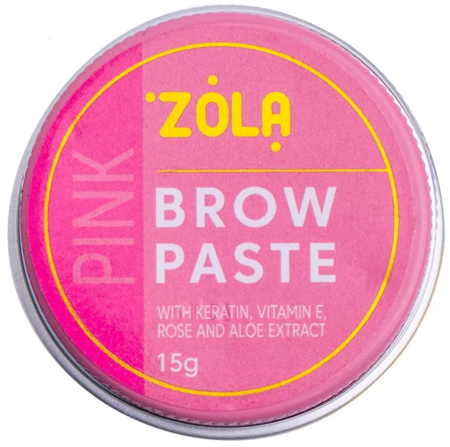 NEW! Контурная паста для бровей розовая ZOLA, 15 гр