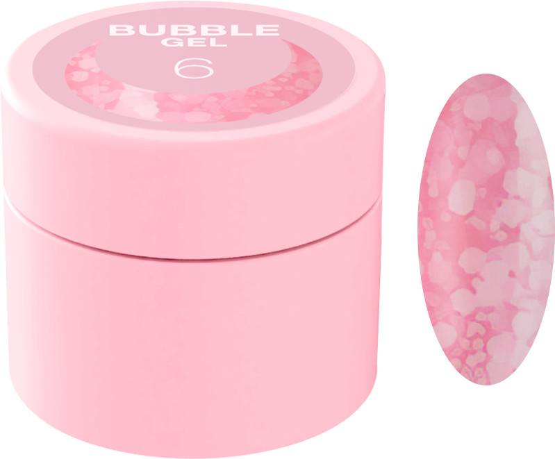 Блискітки для нігтів Bubble Gel №6 Luna 5 мл