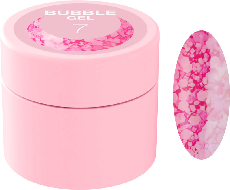 Блискітки для нігтів Bubble Gel №7 Luna 5 мл