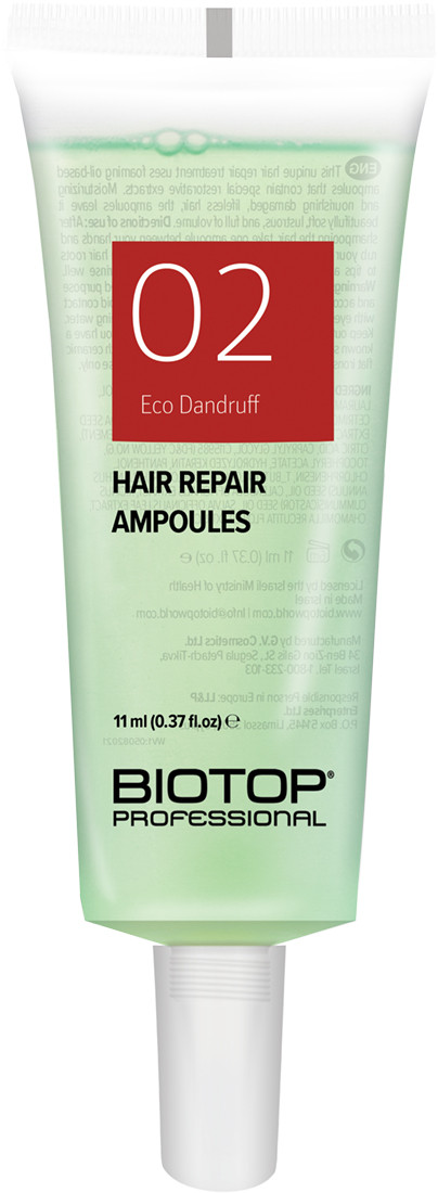 BIOTOP 02 Ампули проти лупи Eco Dandruff 6x11 мл  Фото 2 
