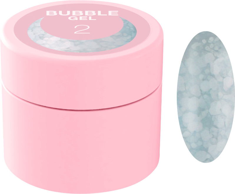 Блискітки для нігтів Bubble Gel №2 Luna, 5 мл