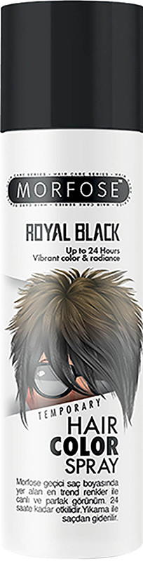 Цветной спрей для волос Royal Black Morfose, 150 мл