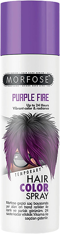 Цветной спрей для волос Purple Fire Morfose, 150 мл