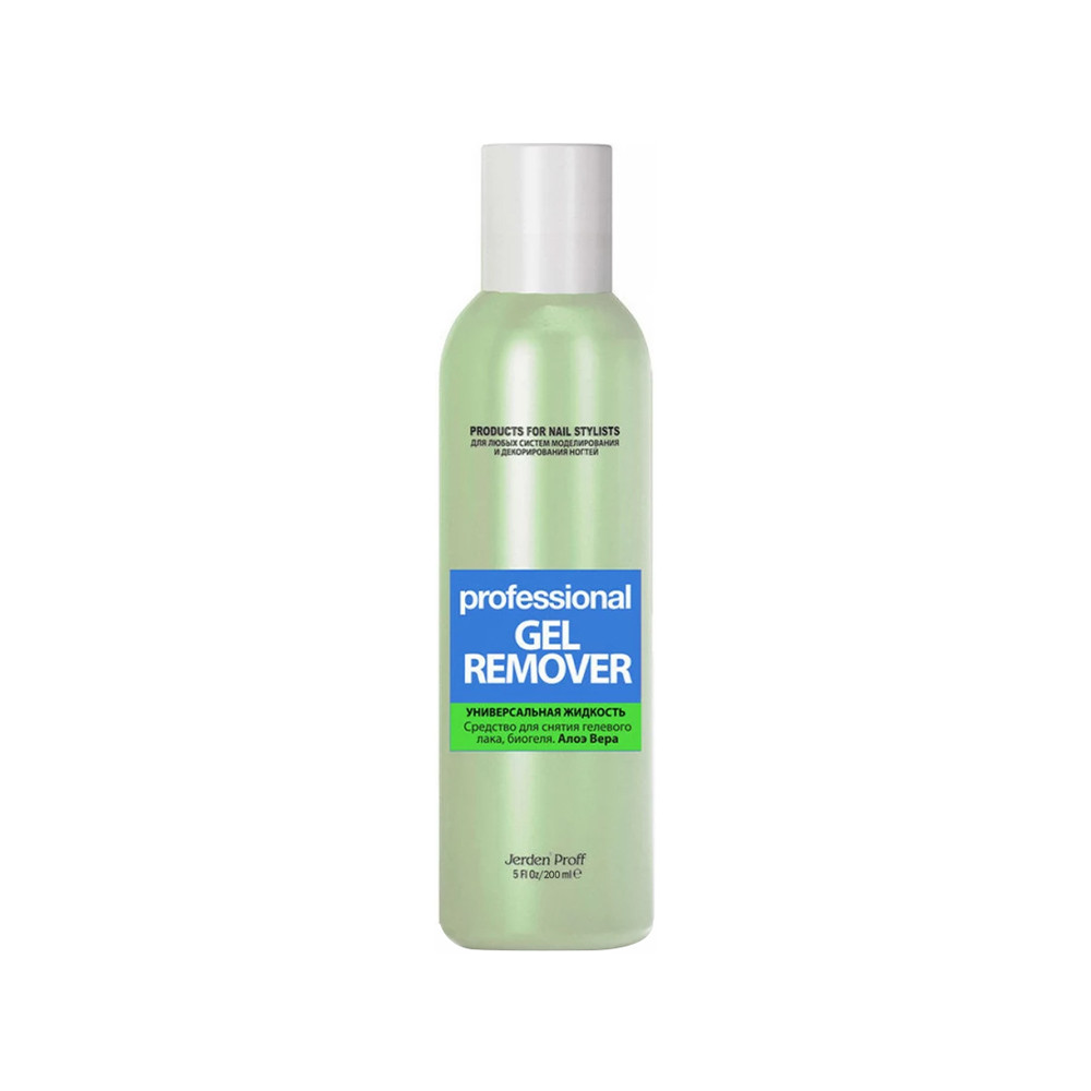 Засіб для зняття гел. лаку Алое 200 мл (Gel Remover) JERDEN