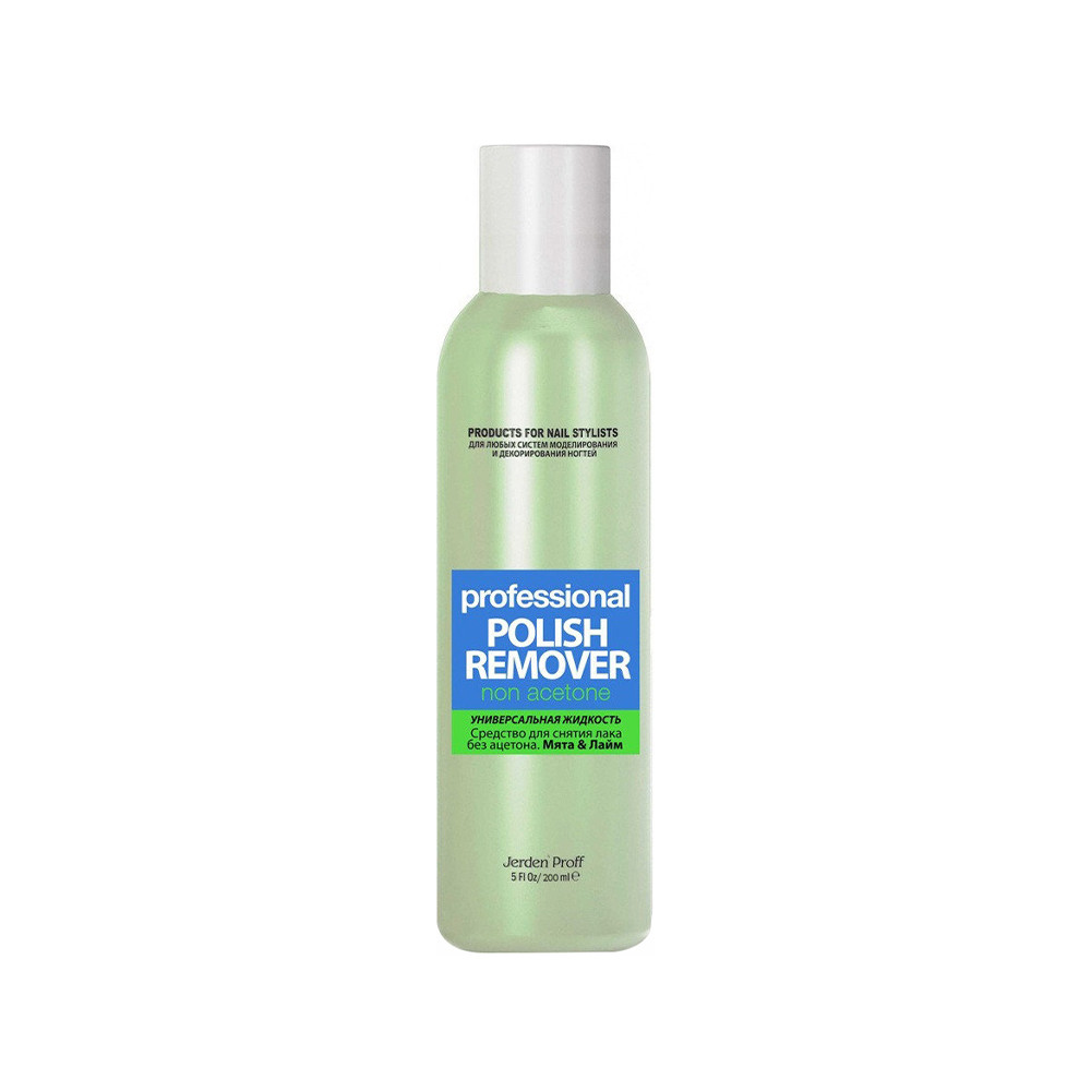 Средство для снятия лака Лайм и Мята 200 мл (Gel Remover) JERDEN