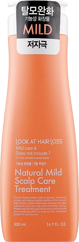 Шампунь для сухих волос Doori Cosmetics Look At Hair Loss Natural Mild Scalp Shampoo Daeng Gi, 500 мл