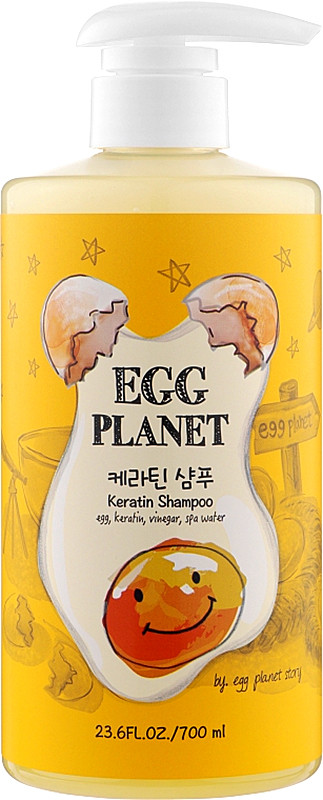 Кератиновый шампунь для волос Egg Planet Keratin Shampoo Daeng Gi Meo Ri, 700 мл