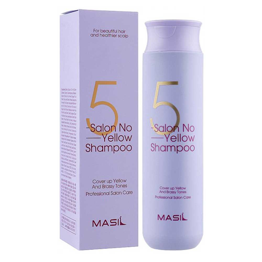 Шампунь против желтизны волос 5 Salon No Yellow Shampoo Masil, 300 мл Фото 2