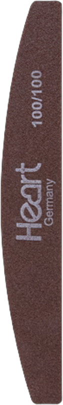 Пилка для нігтів HEART Half BROWN 100/100