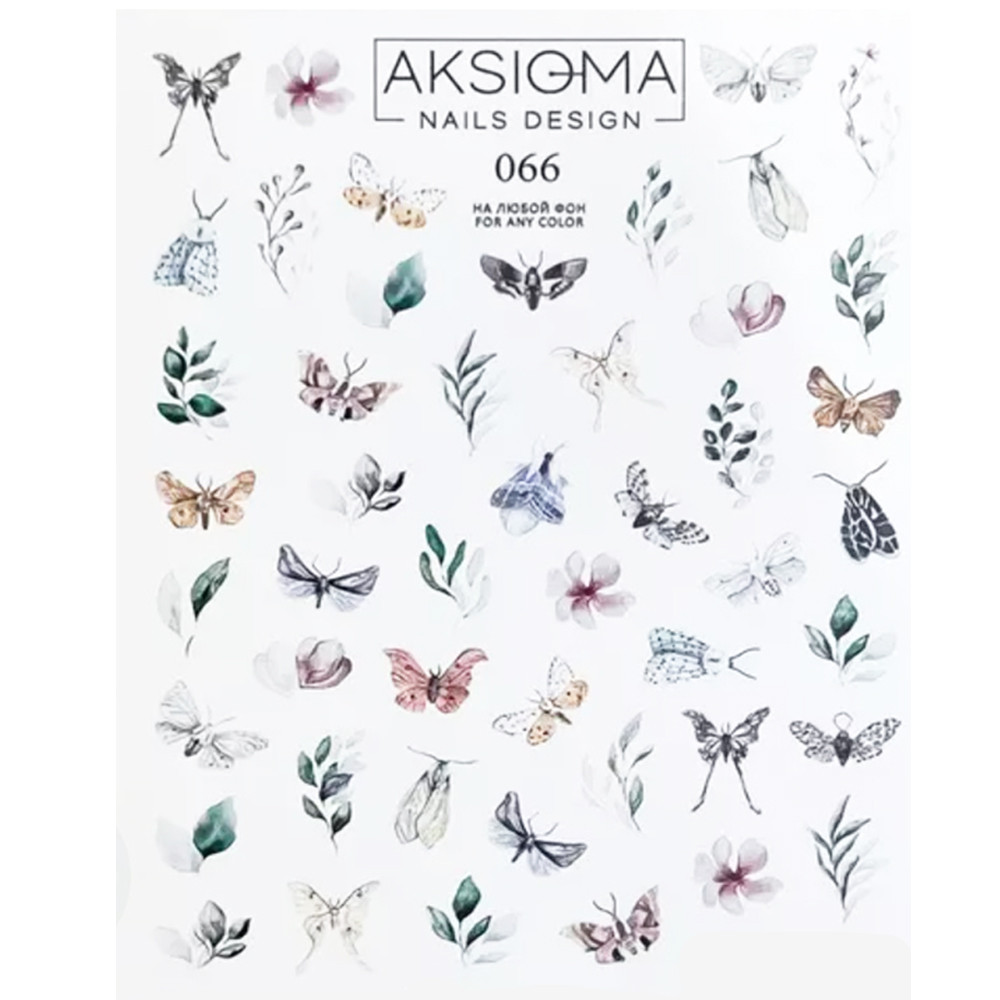 Слайдер-дизайн для ногтей 066 Aksioma