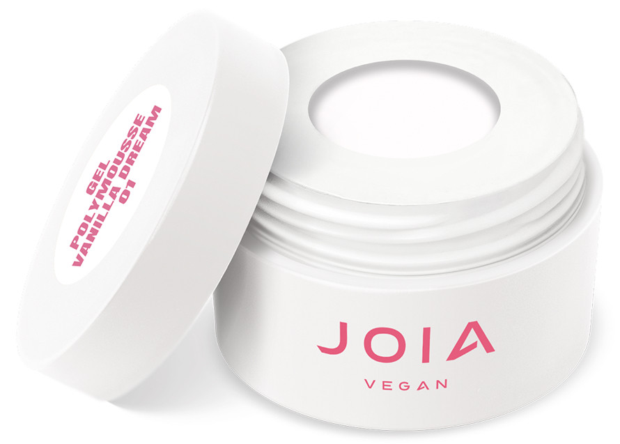 Мусовий акрігель Polymousse Gel 01 Vanilla Dream JOIA vegan, 15 мл 