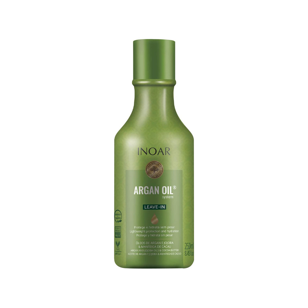 Несмываемое молочко на основе органового масла, теромозащита Argan Leave-in Hidratante INOAR, 250 мл на beauty-prof.com Несмываемое молочко на основе органового масла, теромозащита Argan Leave-in Hidratante INOAR, 250 мл