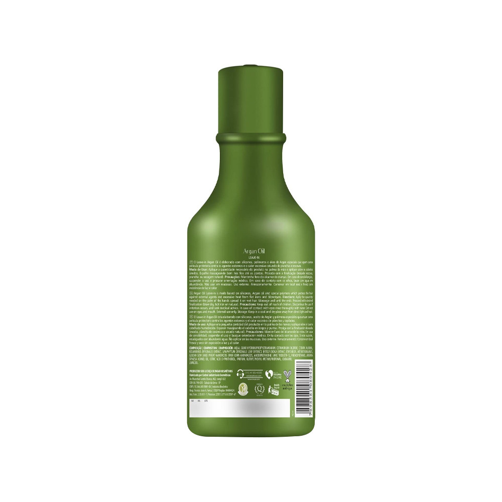 Незмивне молочко на основі органової олії, теромозахист Argan Leave-in Hidratante INOAR, 250 мл на beauty-prof.com Фото 2 Незмивне молочко на основі органової олії, теромозахист Argan Leave-in Hidratante INOAR, 250 мл Фото 2