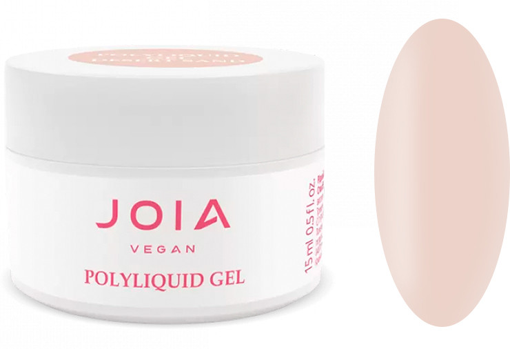 Жидкий гель для укрепления и моделирования PolyLiquid gel Desert Sand JOIA vegan, 15 мл