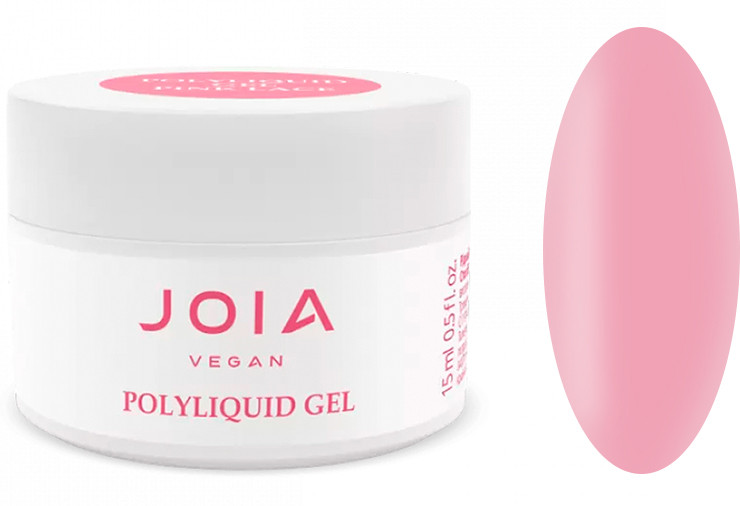 Жидкий гель для укрепления и моделирования PolyLiquid gel Pink Lace JOIA vegan, 15 мл