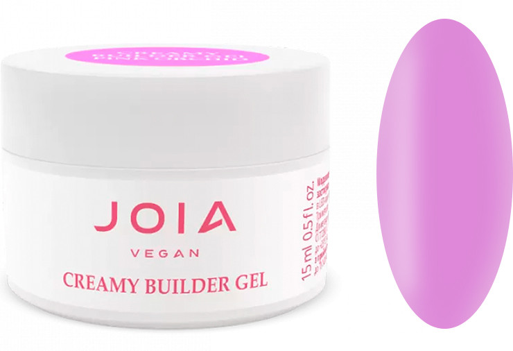 Моделирующий гель Creamy Builder Gel Plum Rose JOIA vegan, 15 мл