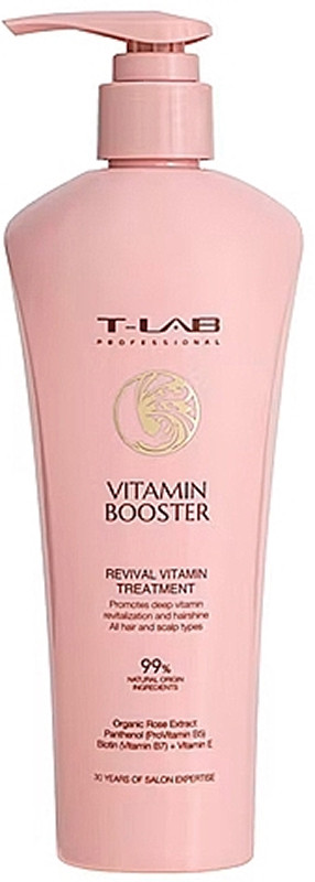 Кондиционер-маска восстанавливающая витаминизированная для волос Vitamin Booster T-LAB Professional, 300 мл