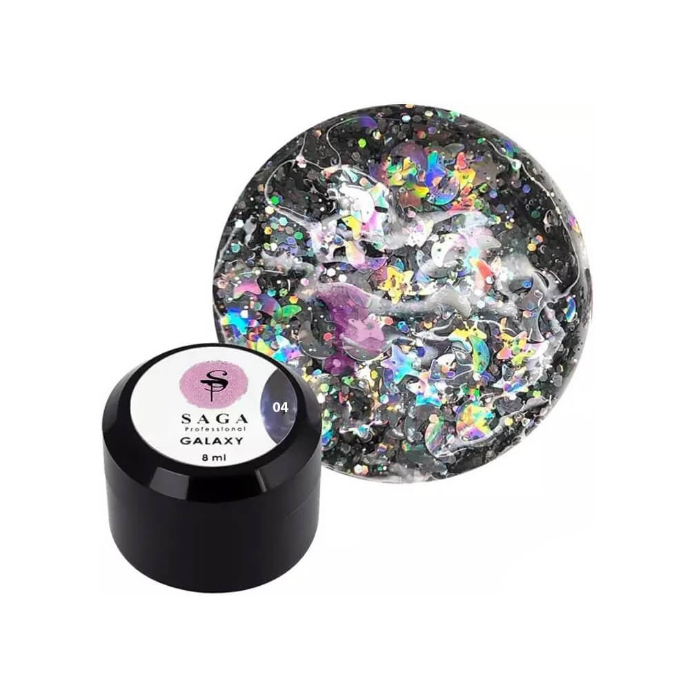SAGA  professional Galaxy glitter 8 ml 4 