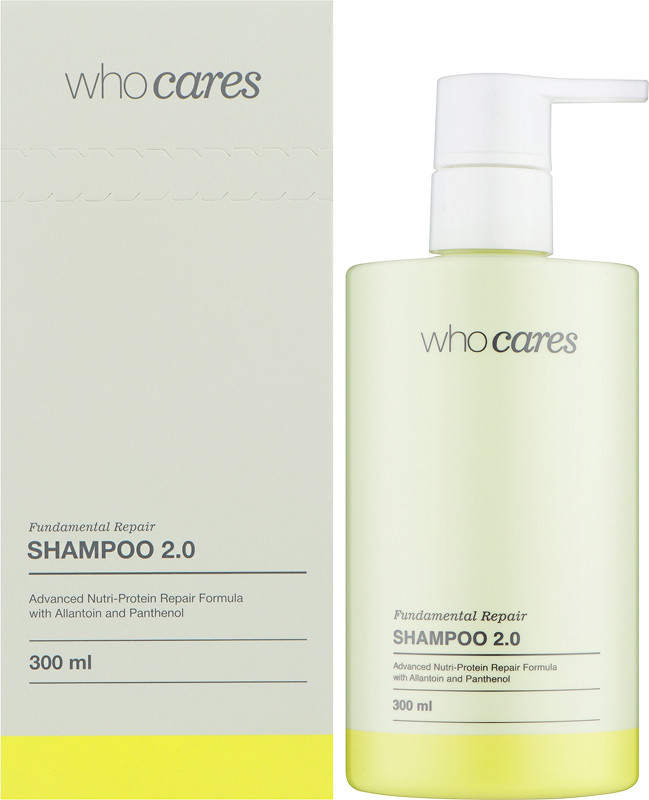 Шампунь для глибокого очищення шкіри голови Shampoo 2.0 Fundamental Repair Who Cares, 300 мл  Фото 2 