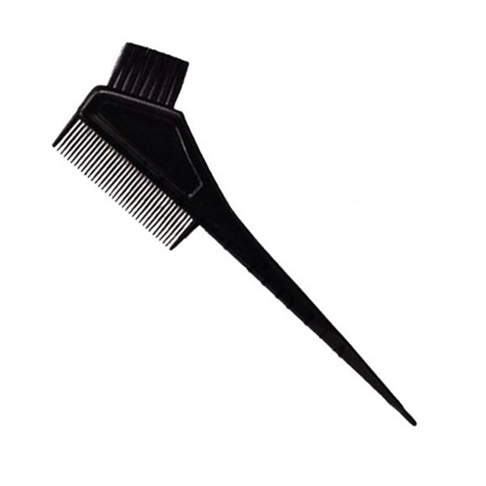 Кисточка для краски с гребешком Hairway, черная