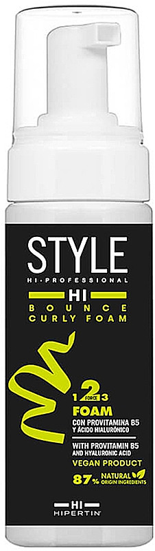 Мусс для укладки кудрявых волос сильной фиксации Bounce Curly Foam Hipertin, 150 мл
