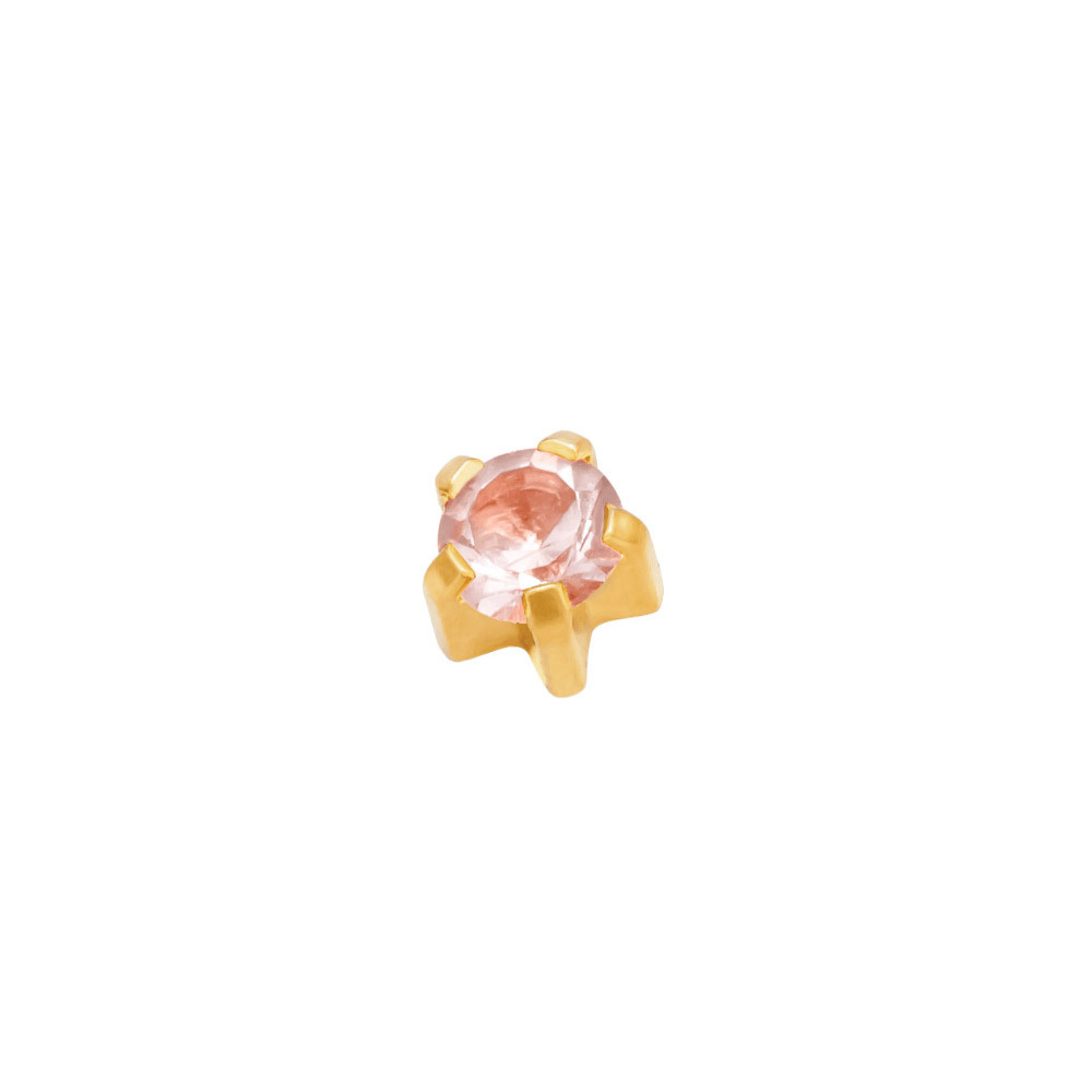 Сережки для вух олександрит золото Кріпан R 106 Y Studex, 3 мм