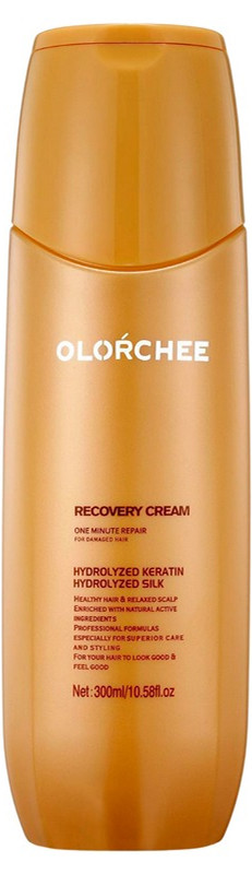 Крем експрес-догляд для відновлення волосся Recovery Cream One Minute Repair Olorchee,  300 мл